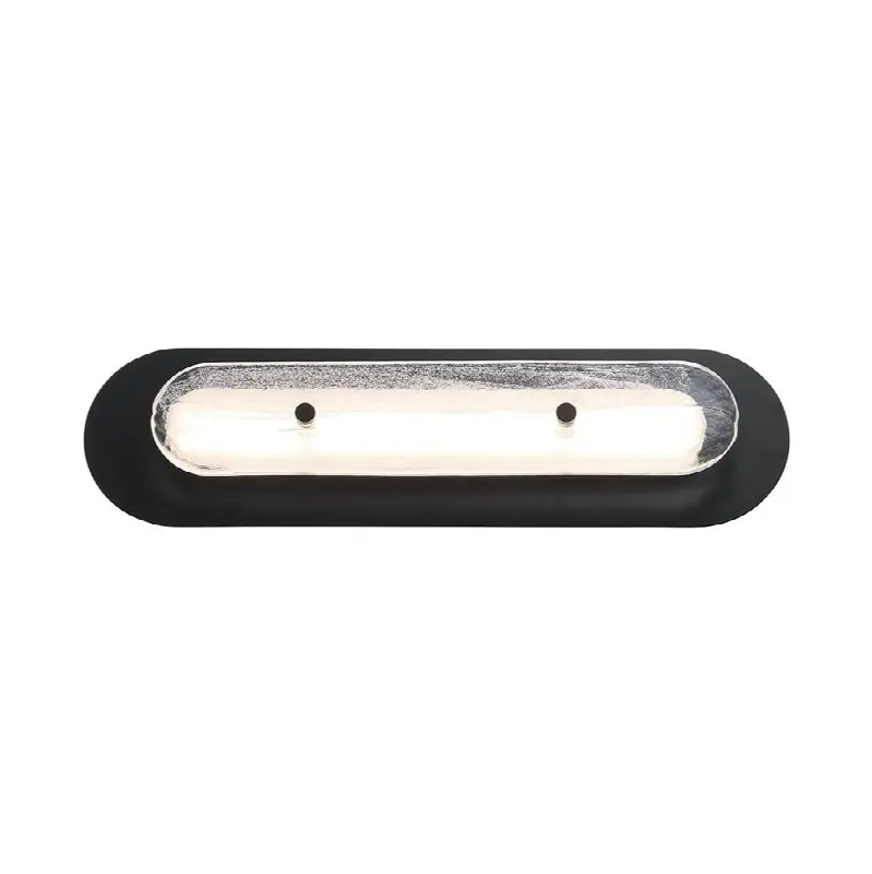 Tramore, Outdoor, 22", Powder Coat Black, Silver Glass