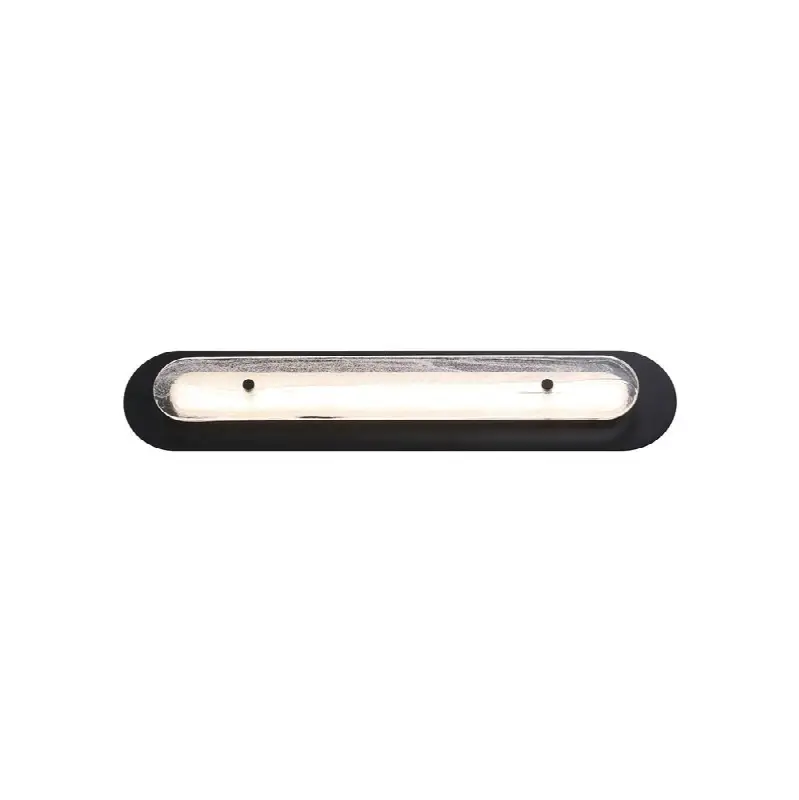 Tramore, Outdoor, 30", Powder Coat Black, Silver Glass