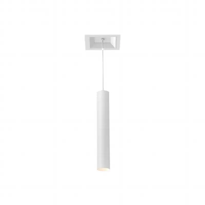 Bravo 15W 1 Light White Trim Suspension Wide 3000K