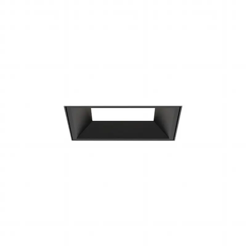 Bravo 15W 1 Light Black Trimless Panel Wide 3000K