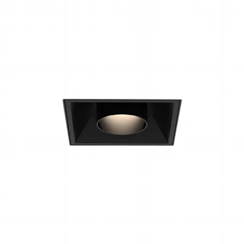 Bravo 10W 1 Light Black Trimless Snoot Gimbal Wide 3500K Clear Lens