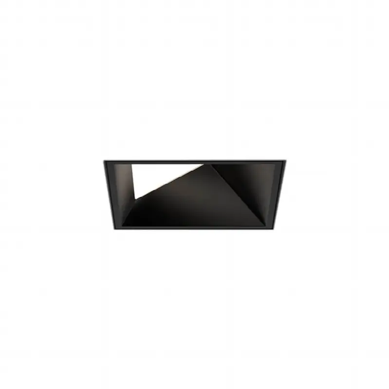 Bravo 15W 1 Light Black Trimless Wall Wash Wide 3000K