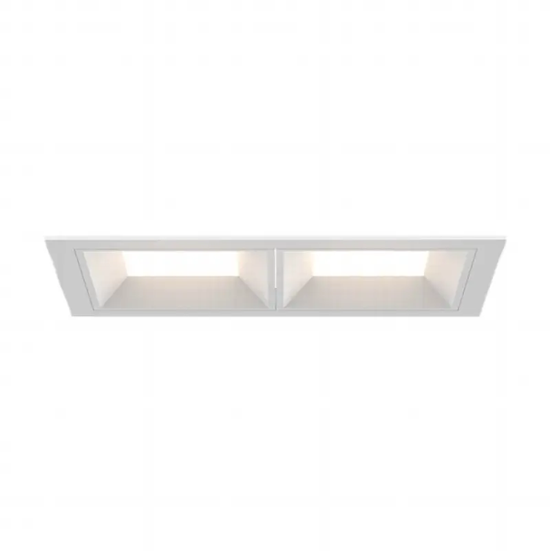 Bravo 15W 2 Light White Trim Panel Wide 4000K