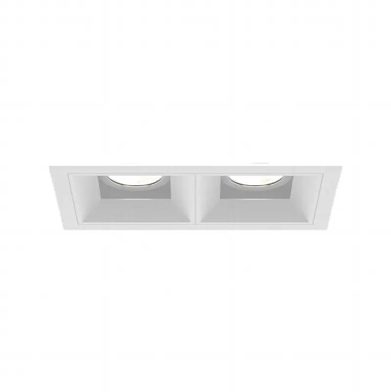 Bravo 15W 2 Light White Trim Wide 3500K Clear Lens