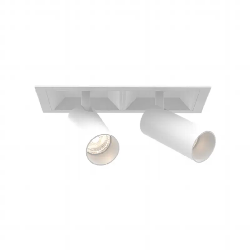 Bravo 15W 2 Light White Trim Spot Wide 3000K