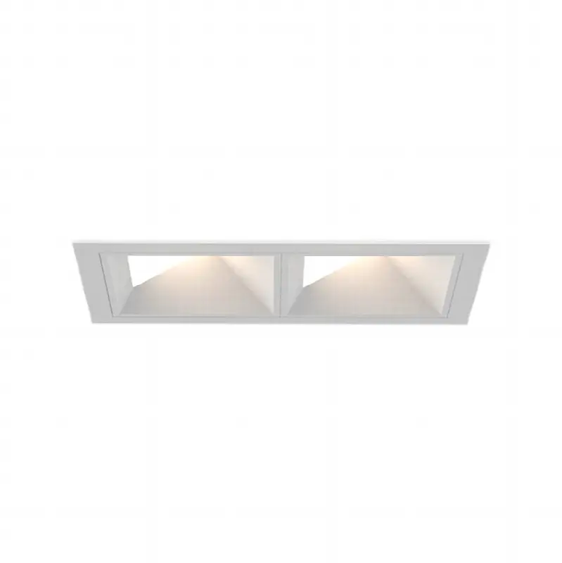 Bravo 15W 2 Light White Trim Wall Wash Wide 3500K