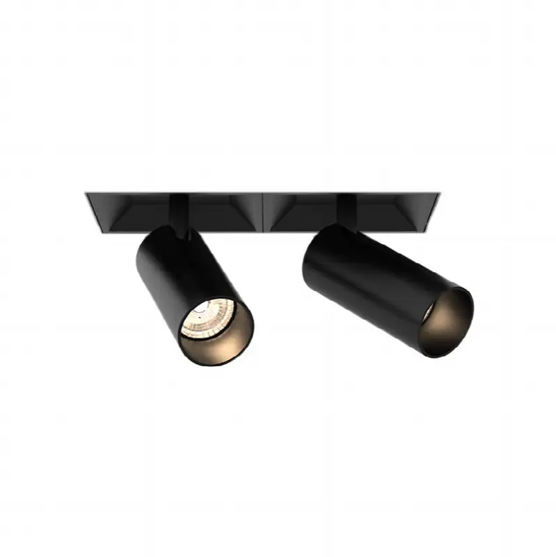 Bravo 15W 2 Light Black Trimless Spot Wide 3000K
