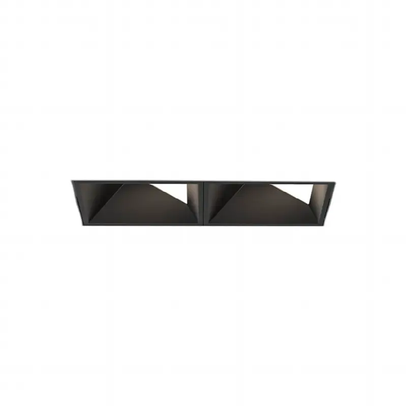 Bravo 15W 2 Light Black Trimless Wall Wash Wide 3000K