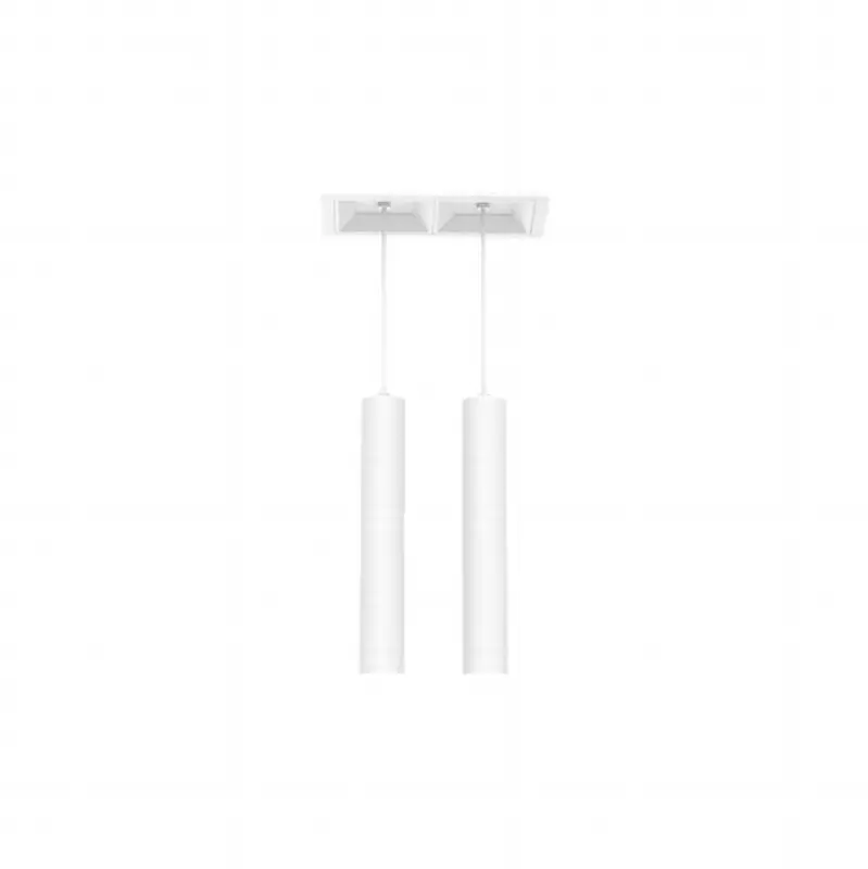 Bravo 15W 2 Light White Trimless Suspension Wide 3000K