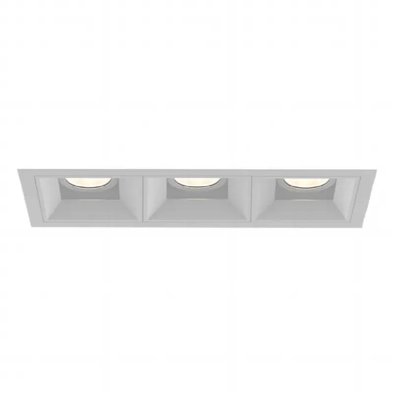 Bravo 15W 3 Light White Trim Wide 3500K Clear Lens