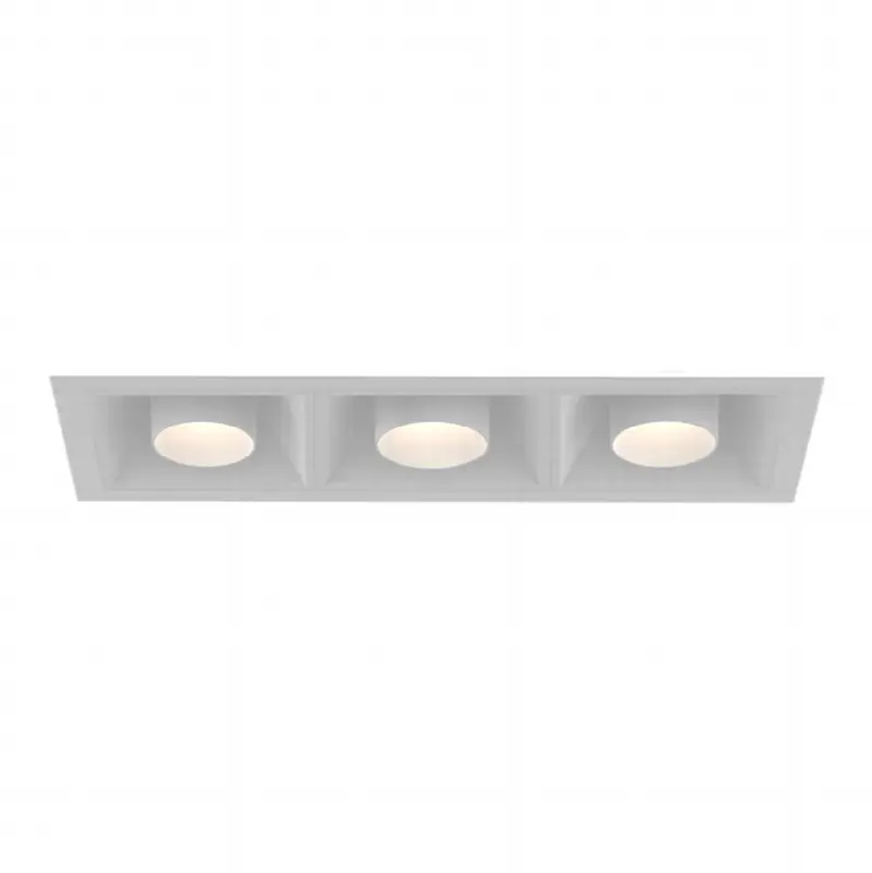 Bravo 10W 3 Light White Trim Snoot Gimbal Wide 2700K Clear Lens