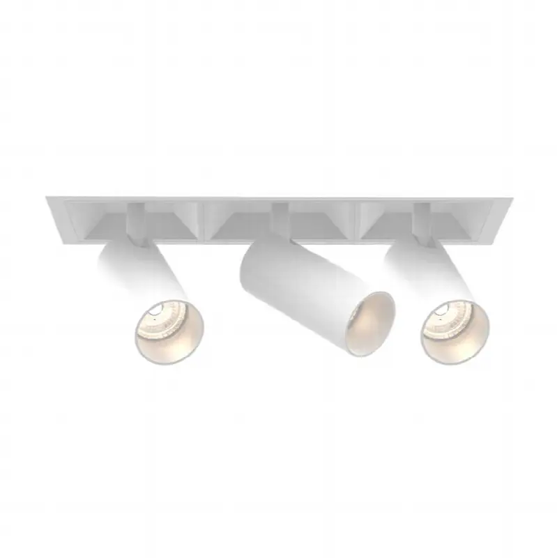 Bravo 15W 3 Light White Trim Spot Wide 3000K