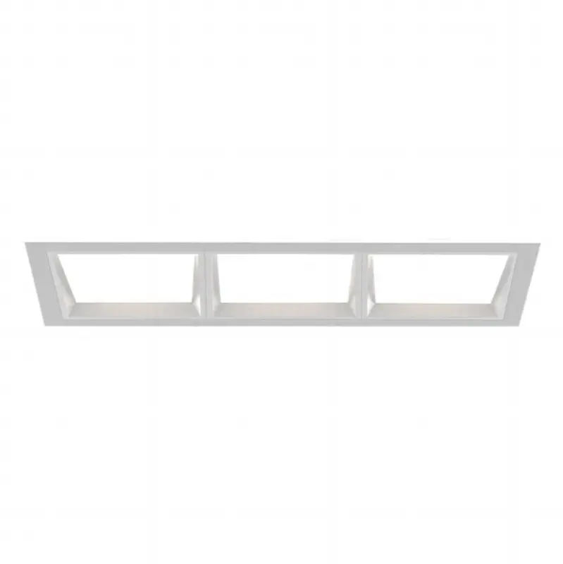 Bravo 15W 3 Light White Trim Wall Wash Wide 3000K