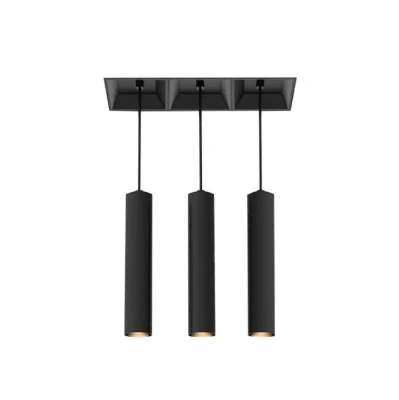 Bravo 15W 3 Light Black Trimless Suspension Wide 3000K