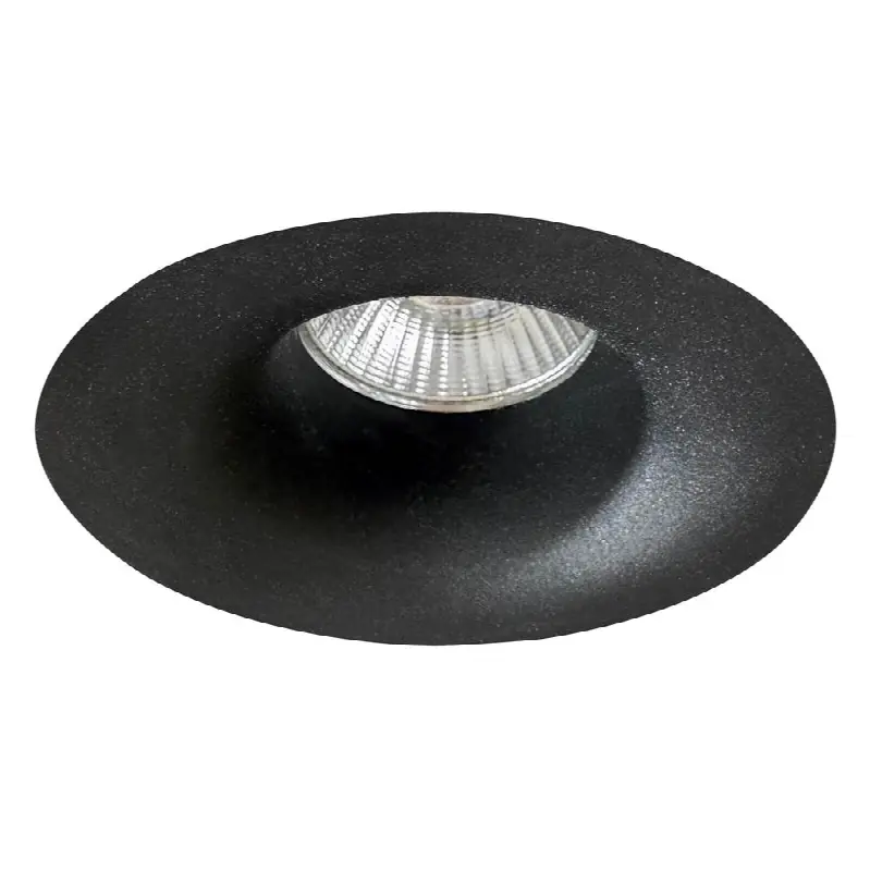 Echo 15W Black Trimless Wide 3000K Clear Lens