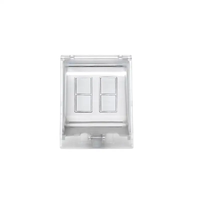 Eurofase Efdwwpw Flush Mount Dual Duplex Stack Switch With Weatherproof Cover And Gang Box