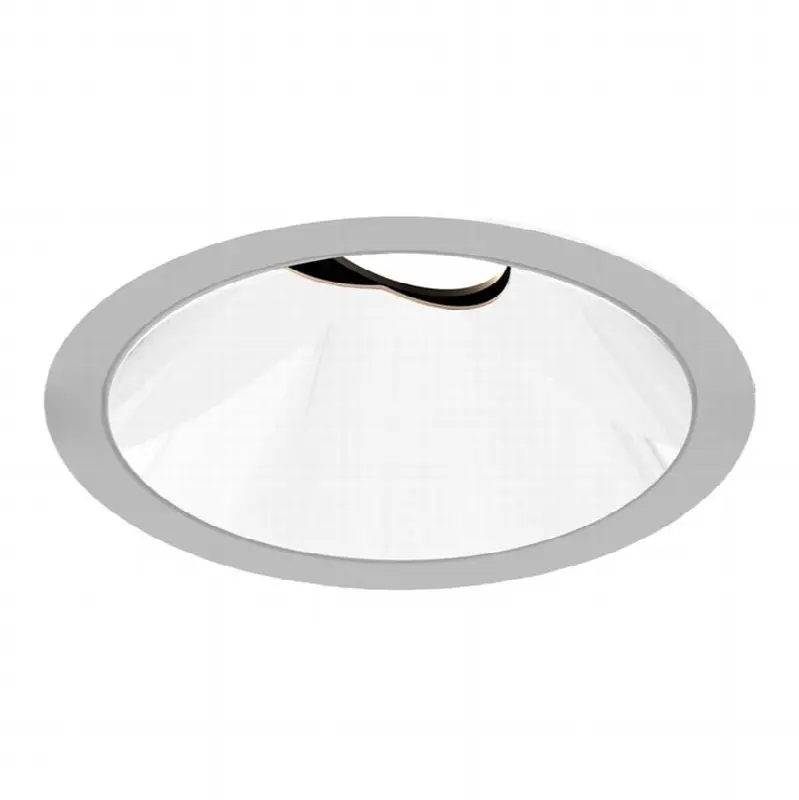 Oscar Small 15W Round White Trim White Baffle Gimbal Wide 3000K Honeycomb Lens
