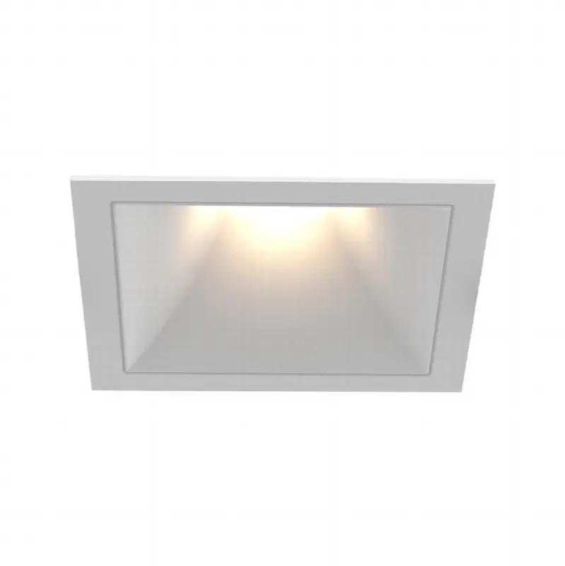 Oscar Medium 26W Square White Trim White Baffle Wide 3000K Clear Lens