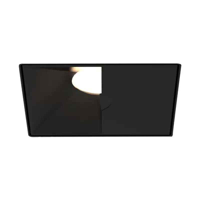 Oscar Medium 26W Square Black Trimless Black Baffle Wall Wash Wide 3000K Clear Lens