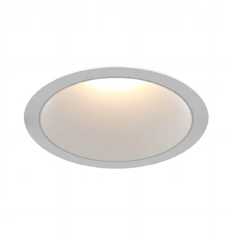 Oscar Large 40W Round White Trim White Baffle Wide 3500K Clear Lens