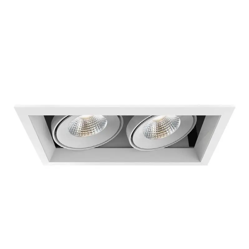 Multiple 26W 2 Lights Trim 20 Degree Gimbal 4000K White/White