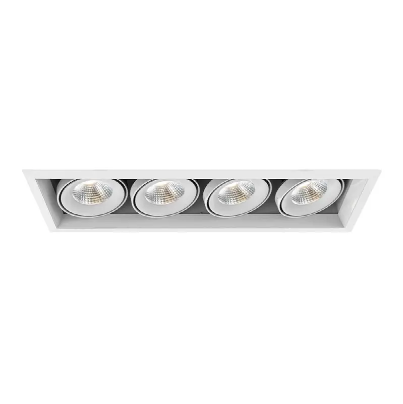 Multiple 26W 4 Lights Trim 20 Degree Gimbal 4000K Whtie/White