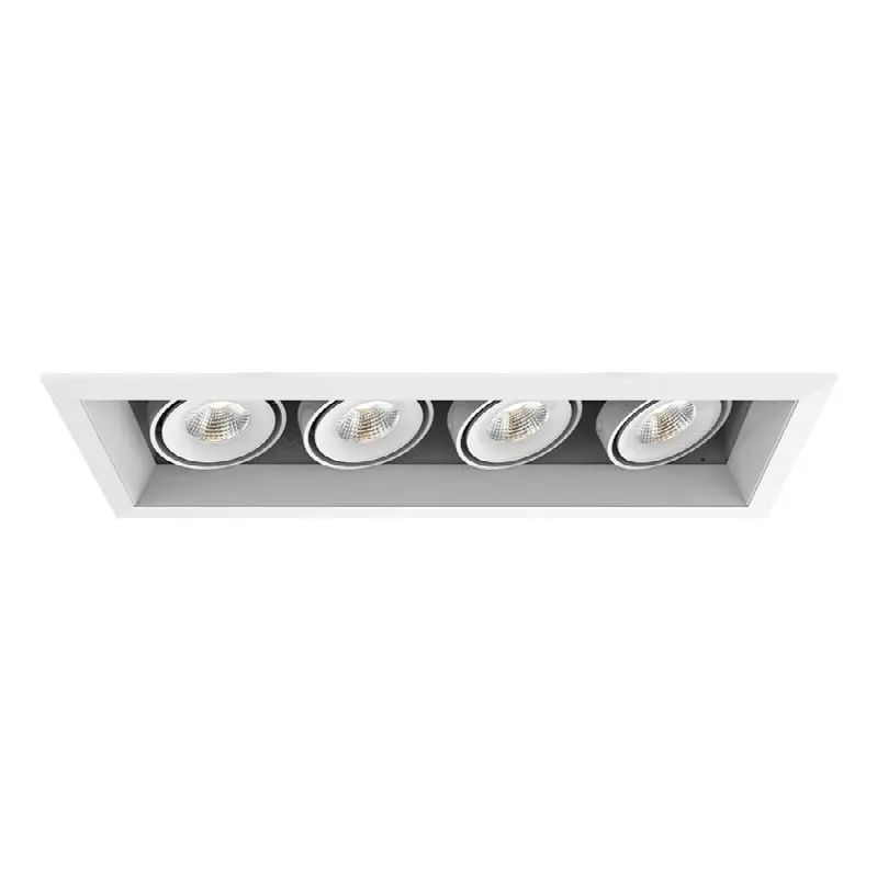 Multiple 15W 4 Lights Trim 20 Degree Gimbal 3500K White/White