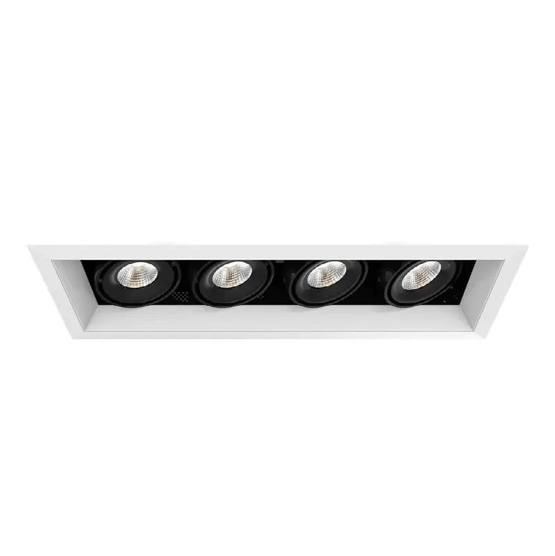 Multiple 15W 4 Lights Trim 20 Degree Gimbal 4000K White/Black