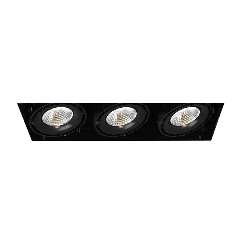 Multiple 26W 3 Lights Trimless 20 Degree Gimbal 3000K Black