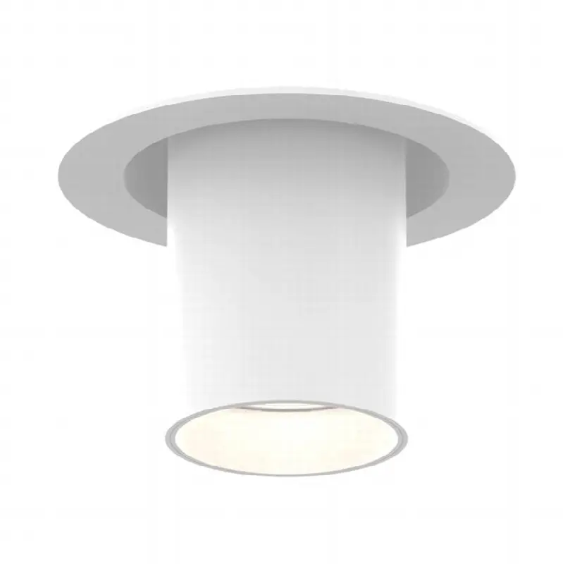 Tango 15W 1 Light Round White Trim Pull Down 4000K Clear Lens
