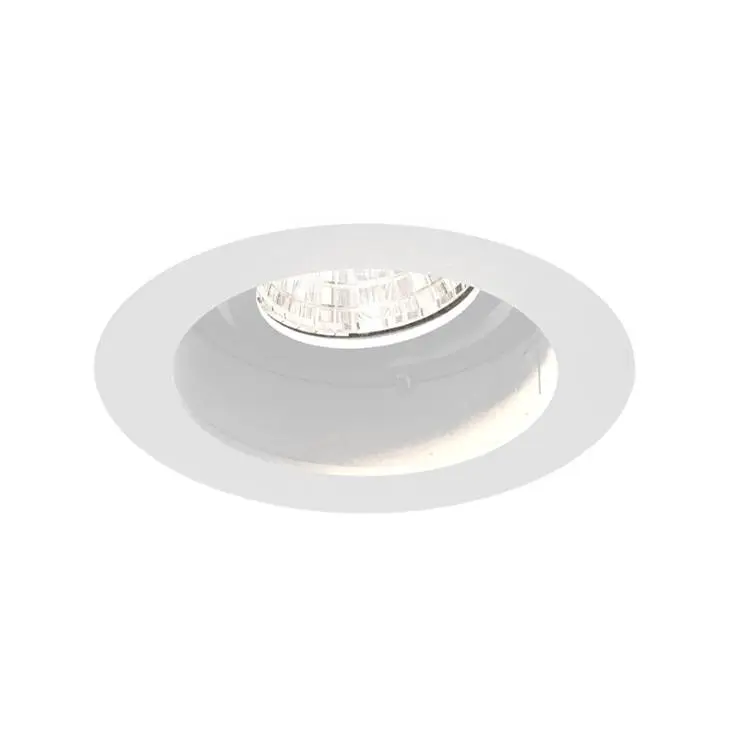 Tango 15W 1 Light Round White Trim Gimbal Wide 3500K Clear Lens