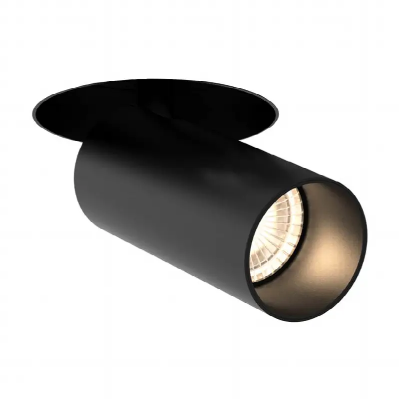 Tango 15W 1 Light Round Black Trimless Spot 2700K Clear Lens