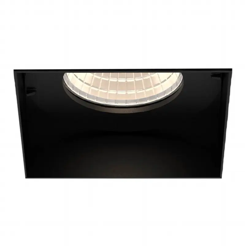 Tango 15W 1 Light Square Black Trim Wide 4000K Clear Lens