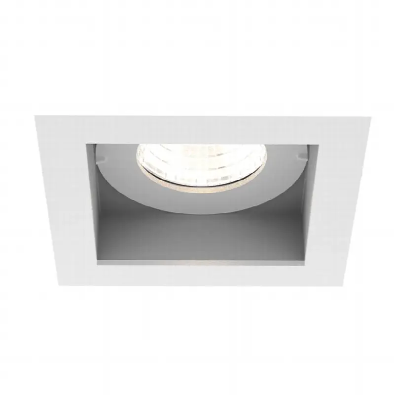 Tango 15W 1 Light Square White Trim Wide 2700K Frosted Lens