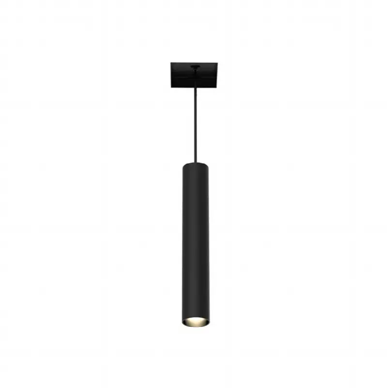 Tango 15W 1 Light Square Black Trimless Suspension 4000K Clear Lens
