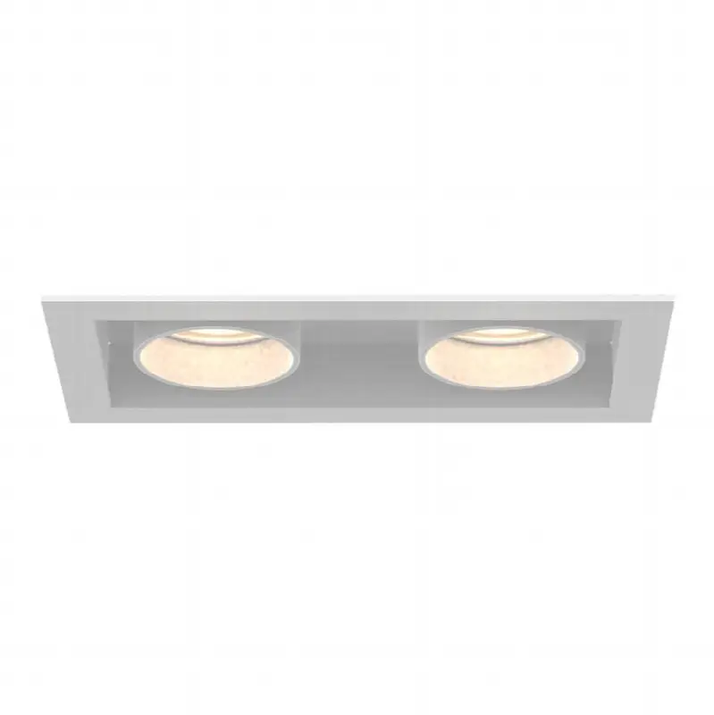 Tango 15W 2 Light White Trim Pull Down 3000K Clear Lens