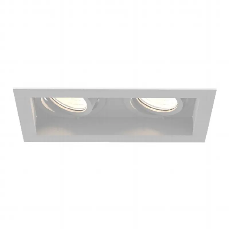 Tango 15W 2 Light White Trim Gimbal Flood 3500K Clear Lens