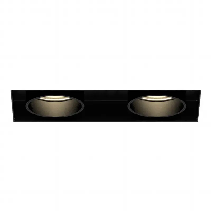 Tango 15W 2 Light Black Trimless Pull Down 2700K Clear Lens