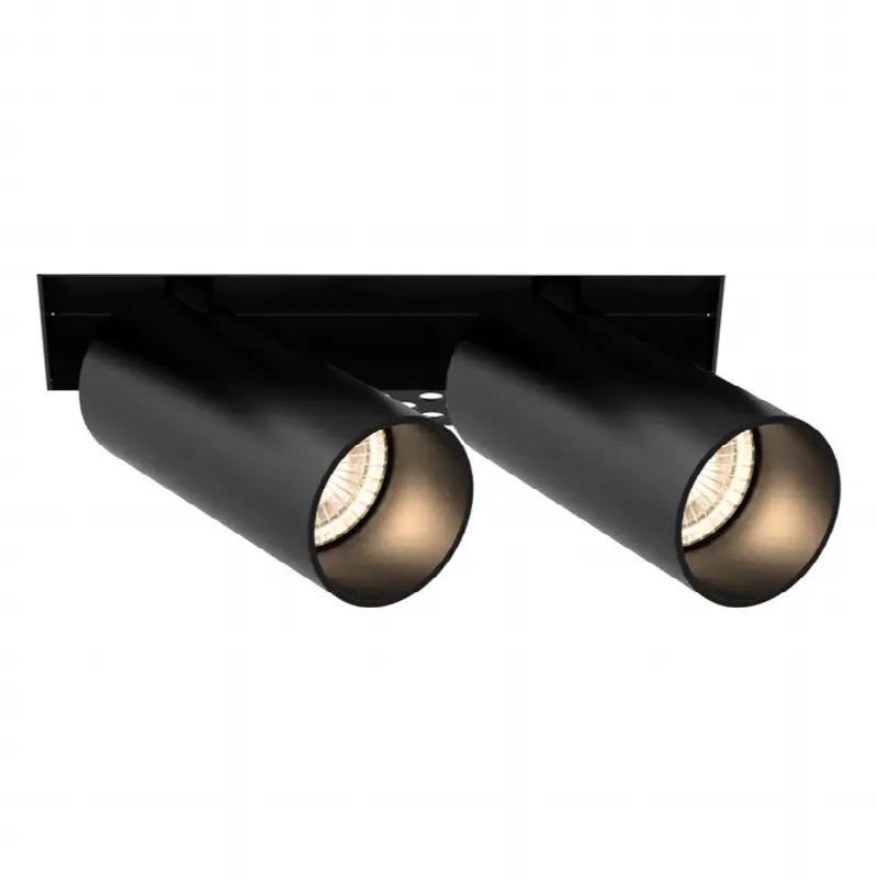 Tango 15W 2 Light Black Trimless Spot 2700K Clear Lens