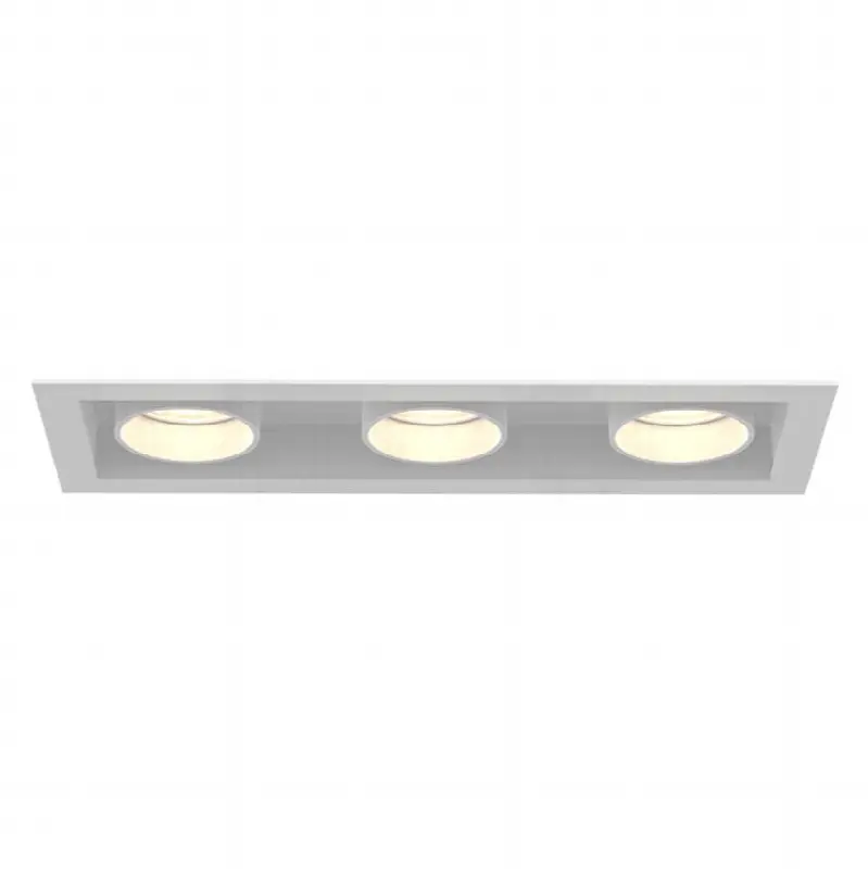 Tango 15W 3 Light White Trim Pull Down 4000K Clear Lens