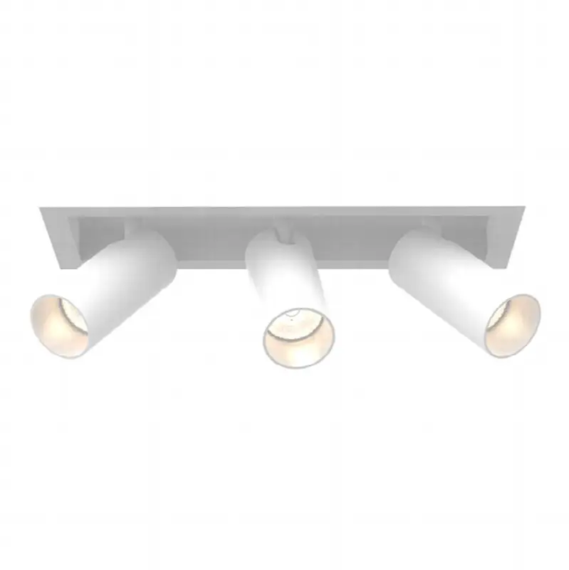 Tango 15W 3 Light White Trim Spot 3000K Clear Lens