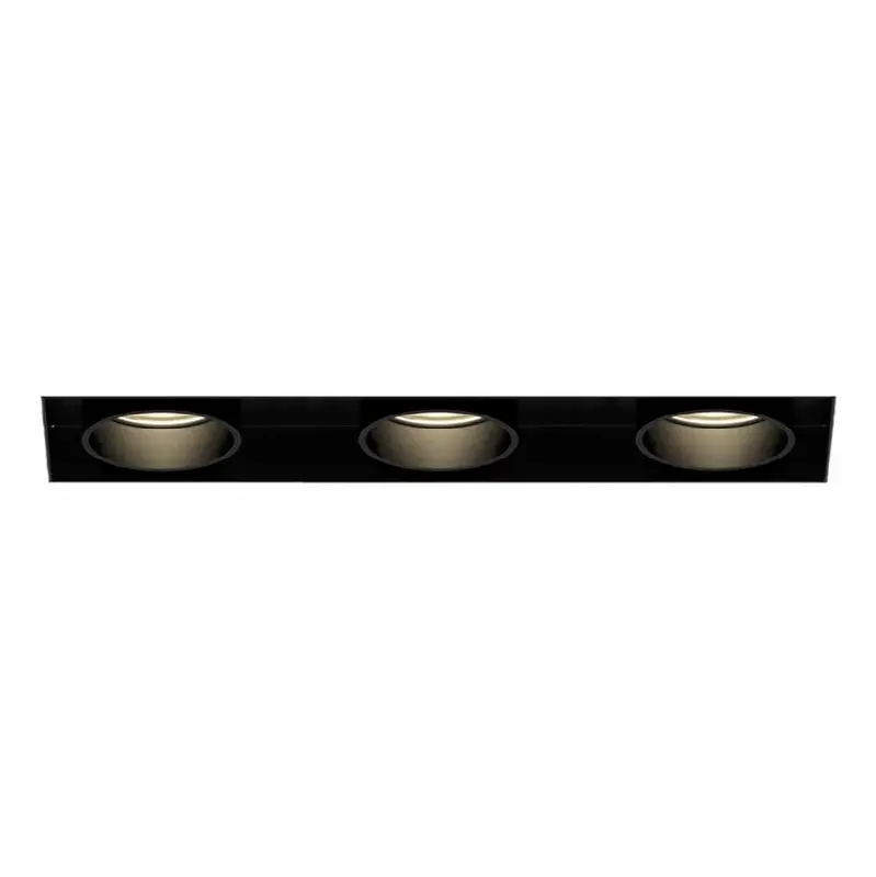 Tango 15W 3 Light Black Trimless Pull Down 4000K Clear Lens