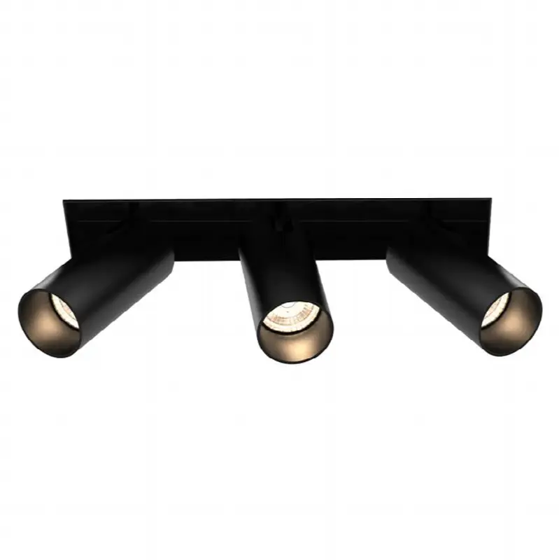 Tango 15W 3 Light Black Trimless Spot 2700K Clear Lens