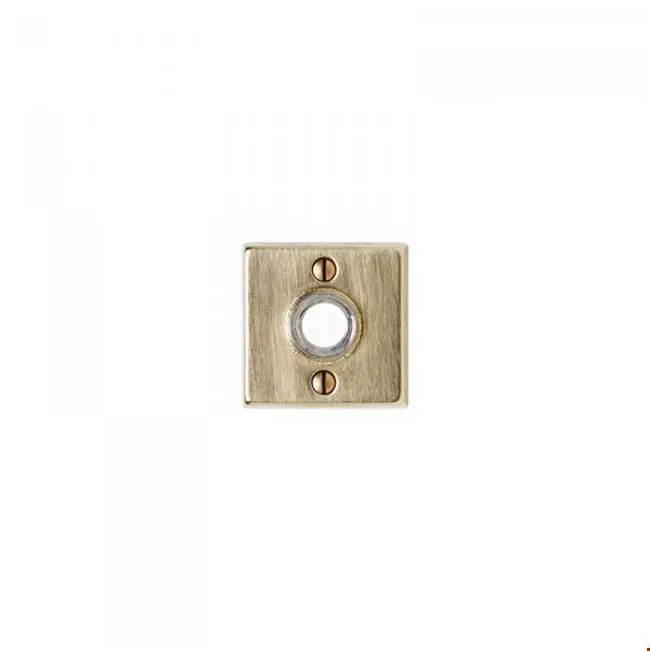 Square Metro Escutcheon Door Bell Button