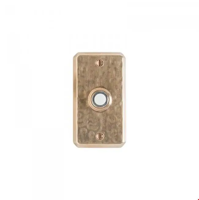 Hammered Escutcheon Door Bell Button
