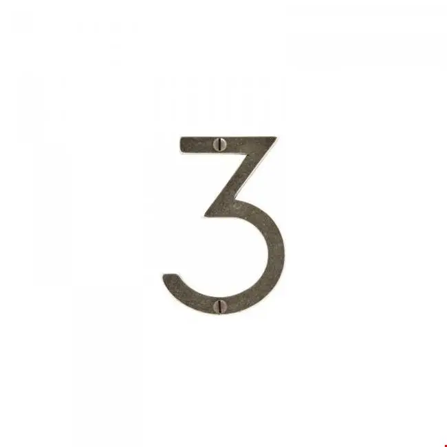 Home Accessory House Number, Century Gothic, 4", 3