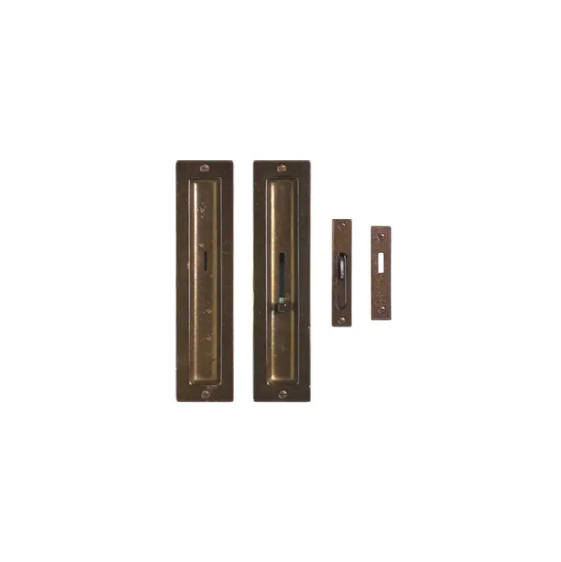 Rectangular Escutcheon Pocket Door Lock
