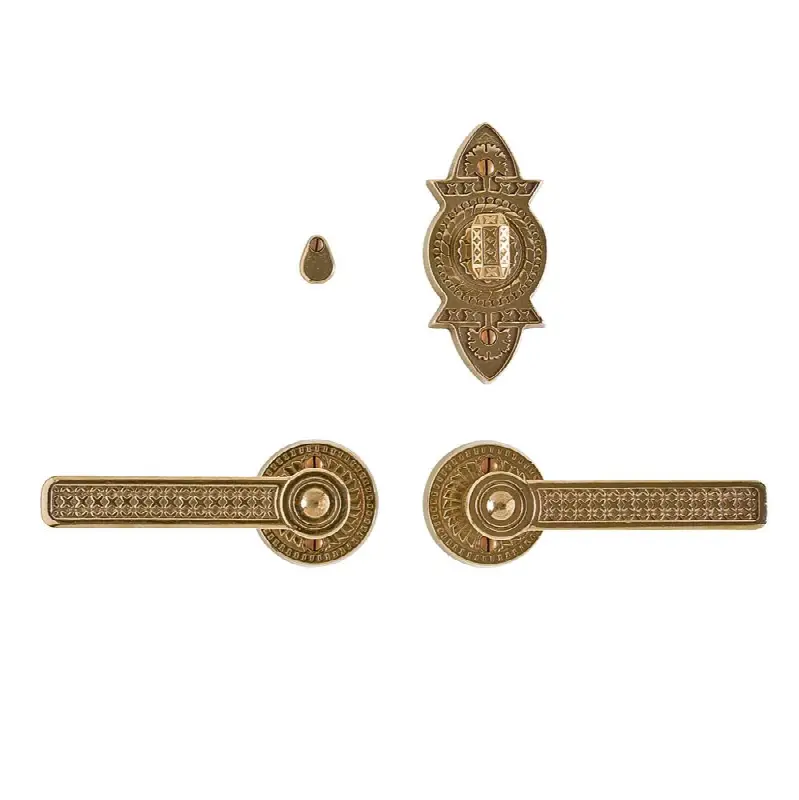 Round Briggs Escutcheon Patio Deadbolt Set