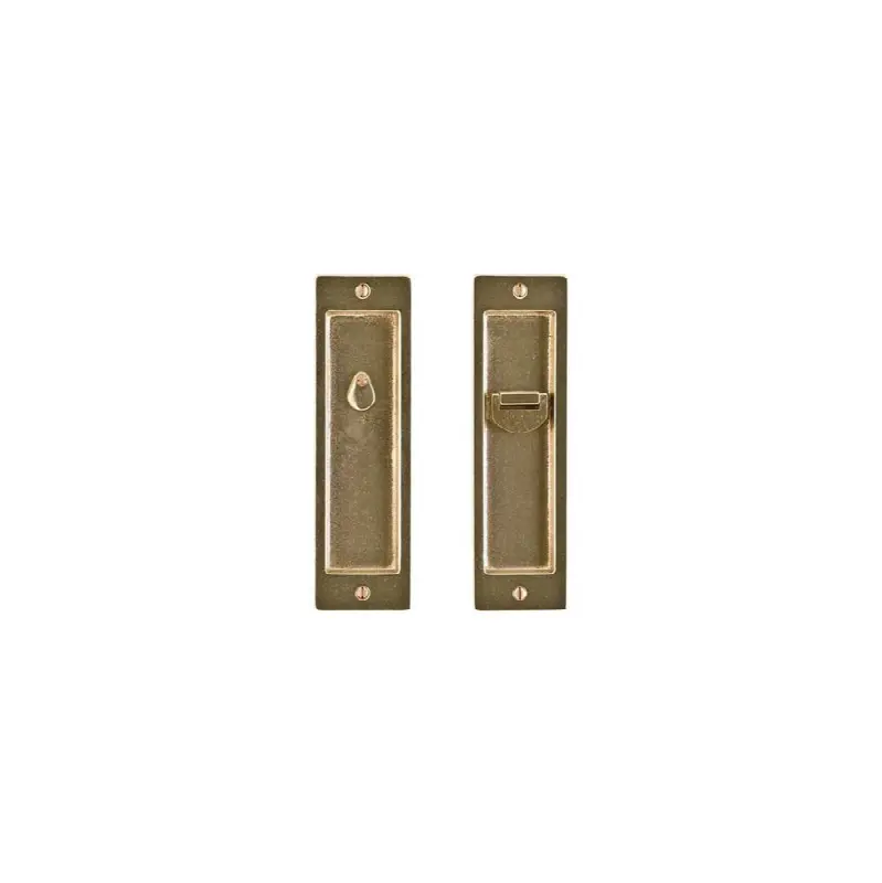 Rectangular Escutcheon Sliding Door Lock, Single, Privacy