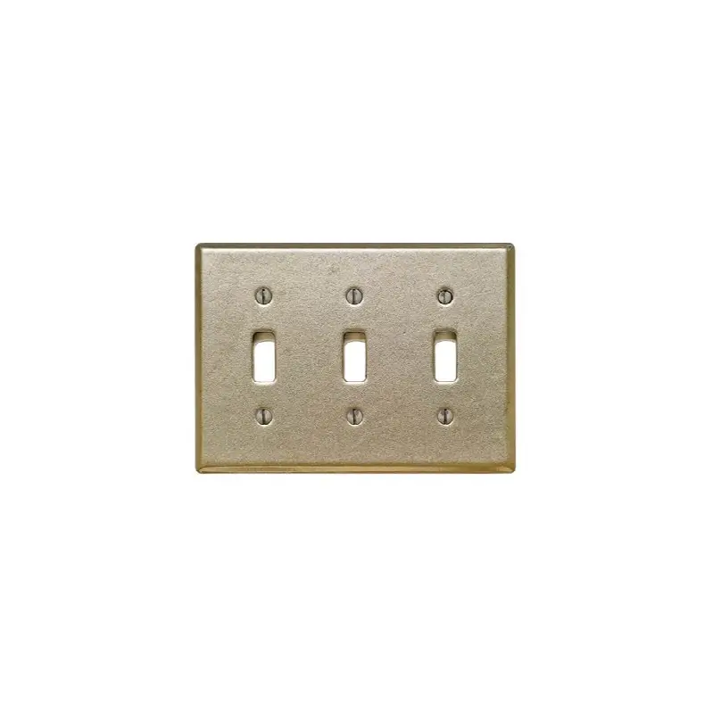 Home Accessory Switch Plate, Toggle, triple